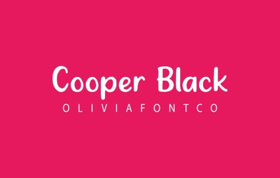 Cooper Black Font